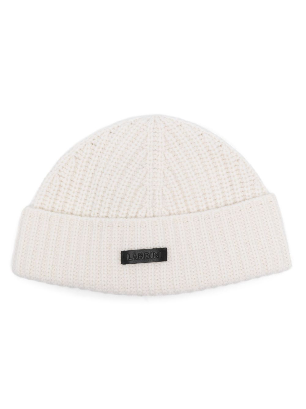 Lardini logo-patch beanie - White von Lardini