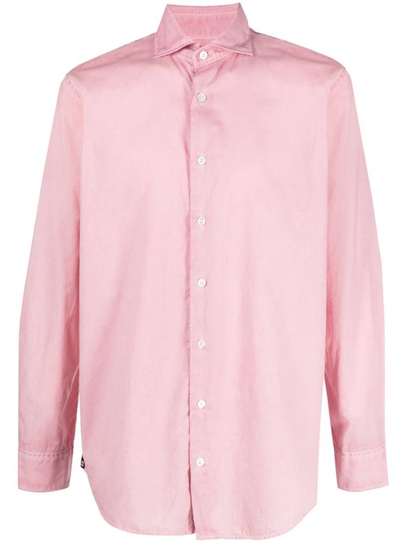 Lardini long-sleeve cotton shirt - Pink von Lardini