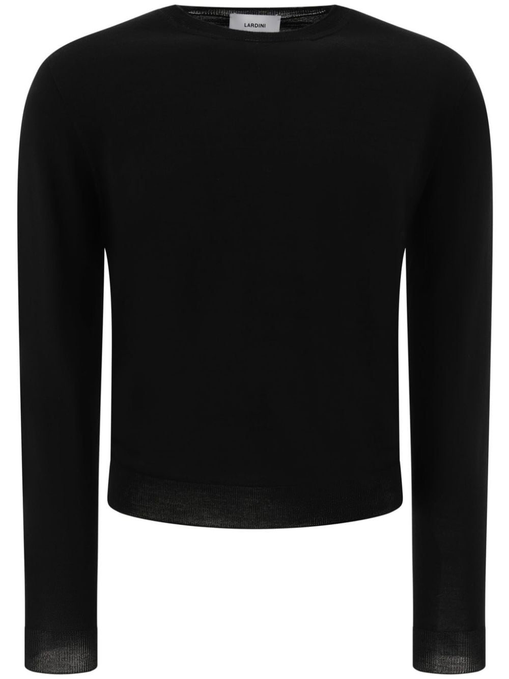 Lardini long-sleeved knit sweater - Black von Lardini