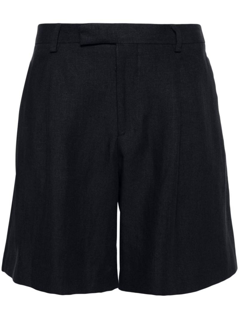 Lardini mid-rise linen bermuda shorts - Blue von Lardini