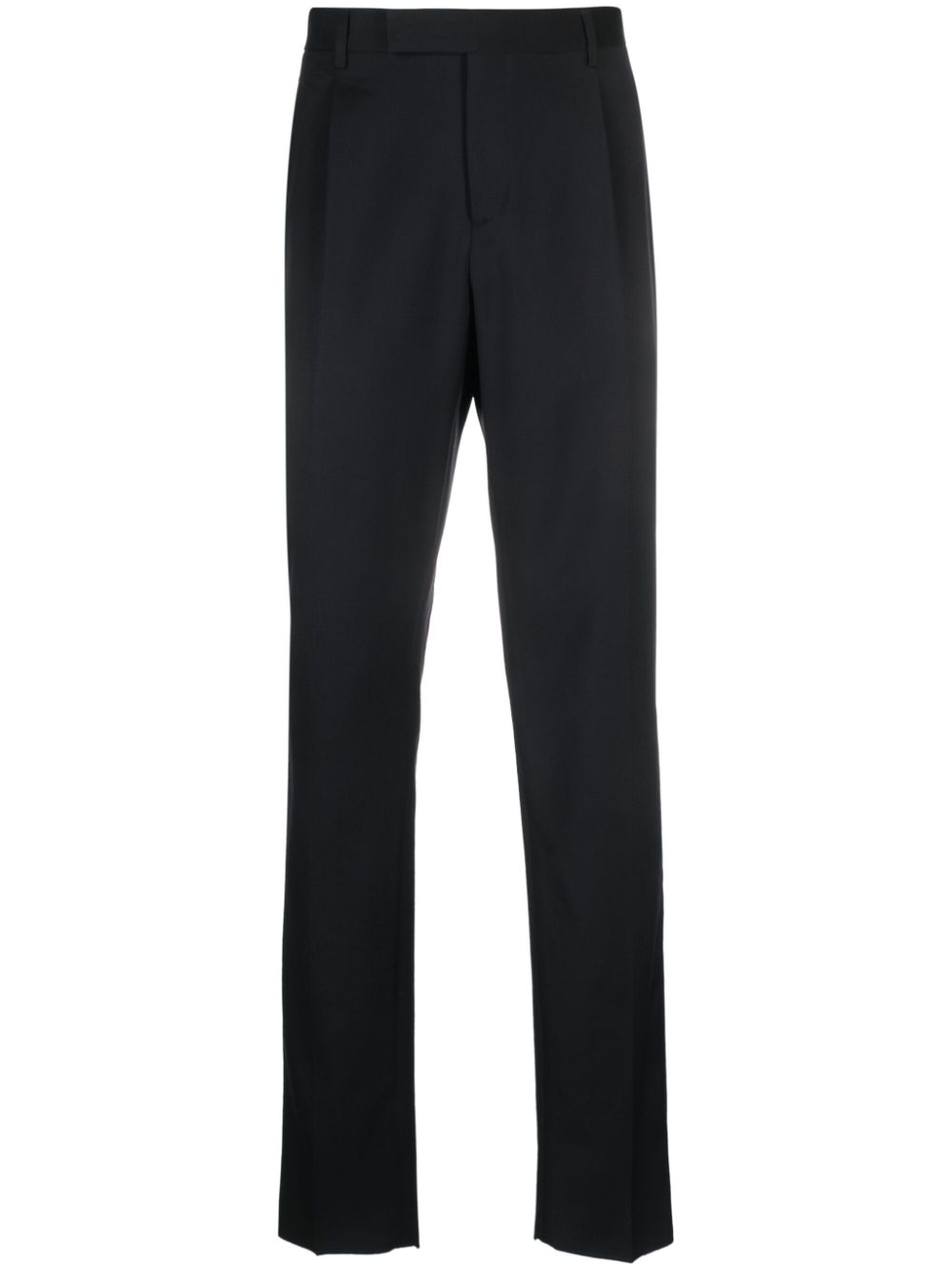 Lardini mid-rise straight-leg wool trousers - Black von Lardini