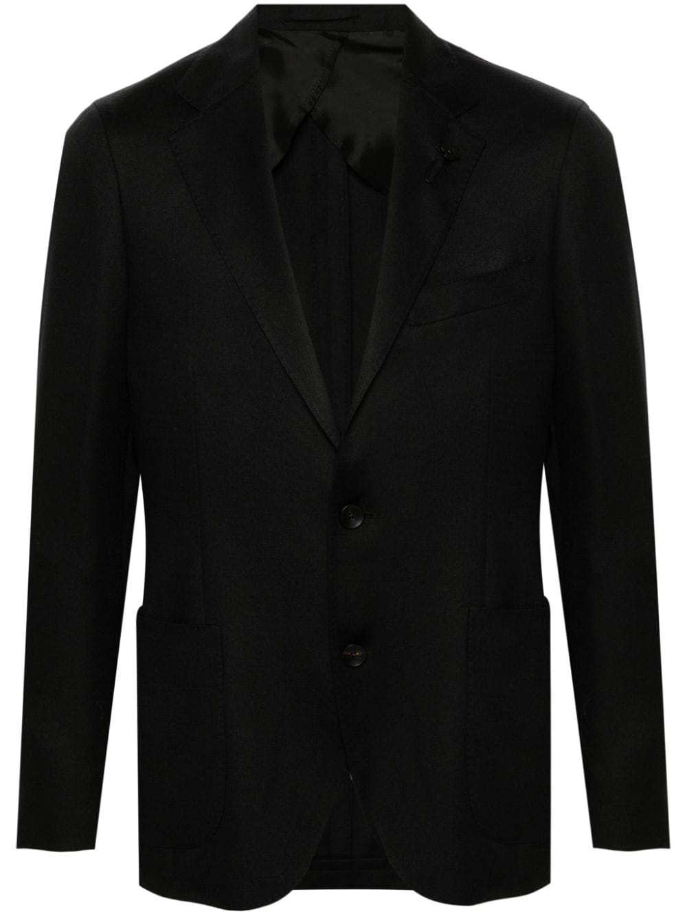 Lardini notch-lapels single-breasted blazer - Black von Lardini