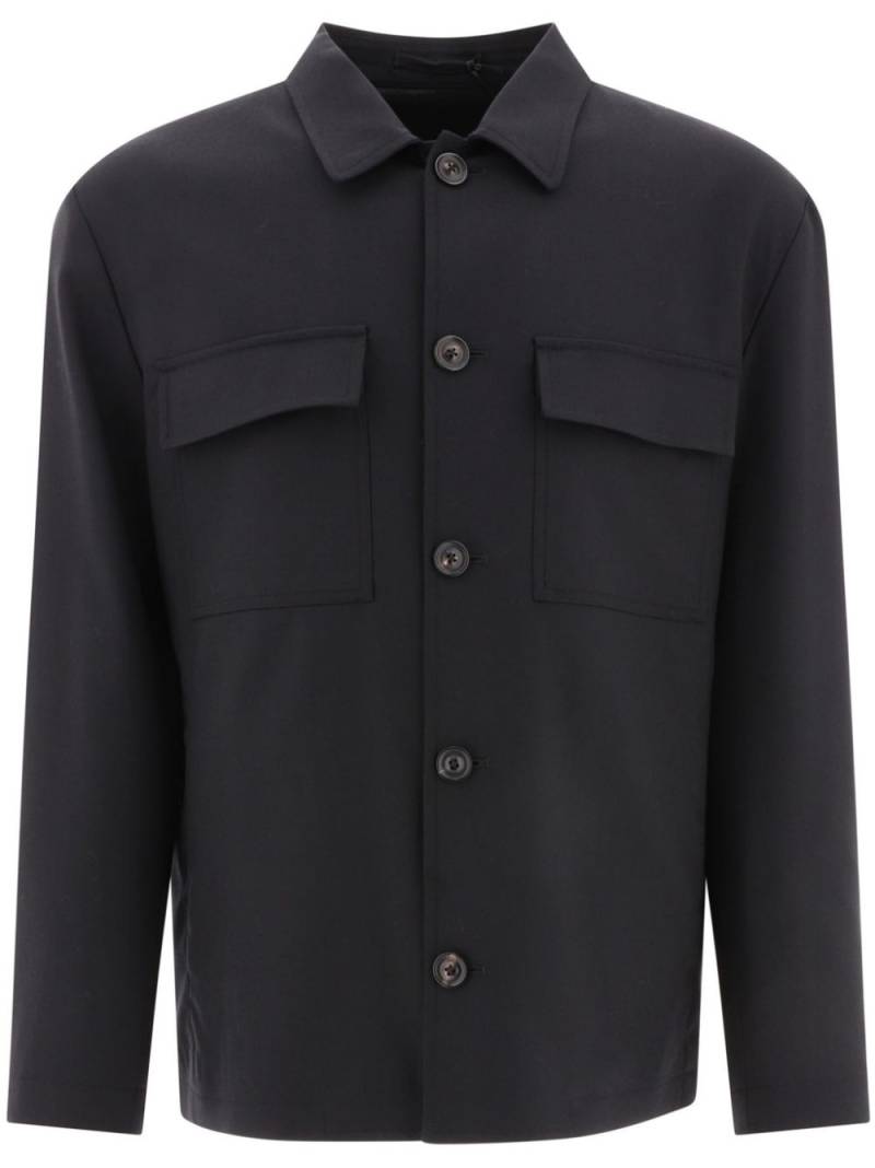 Lardini notched-collar single-breasted blazer - Black von Lardini