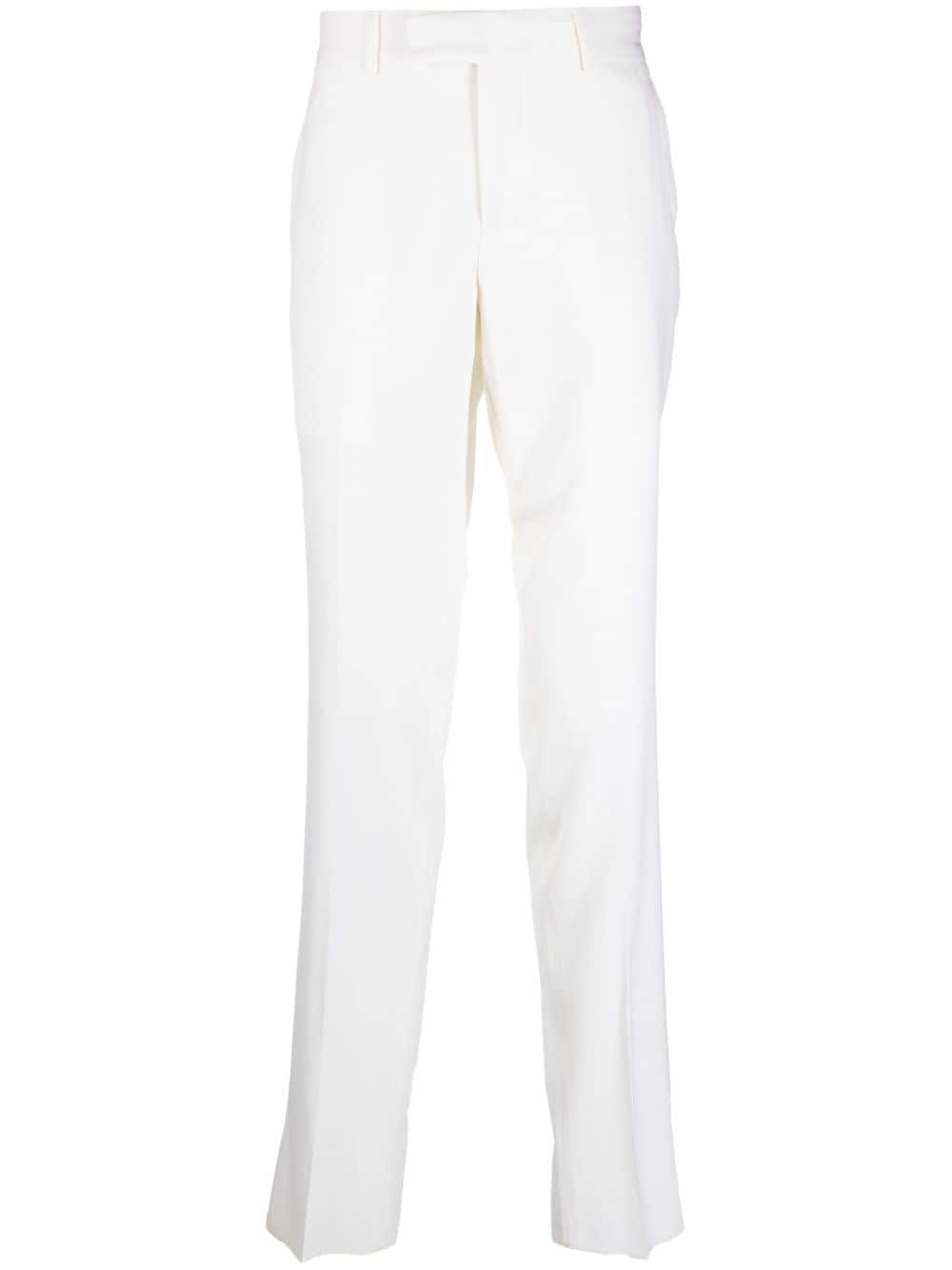 Lardini off-centre fastening chino trousers - White von Lardini