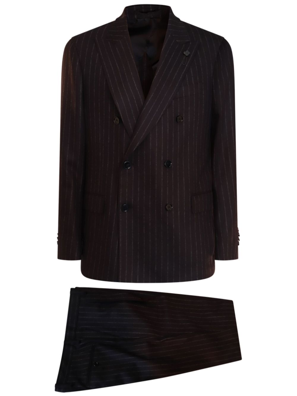 Lardini pinstripe two-piece suit - Grey von Lardini