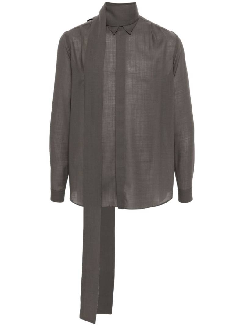 Lardini pleat-detail shirt - Grey von Lardini