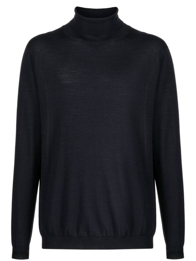 Lardini roll-neck long-sleeve jumper - Blue von Lardini