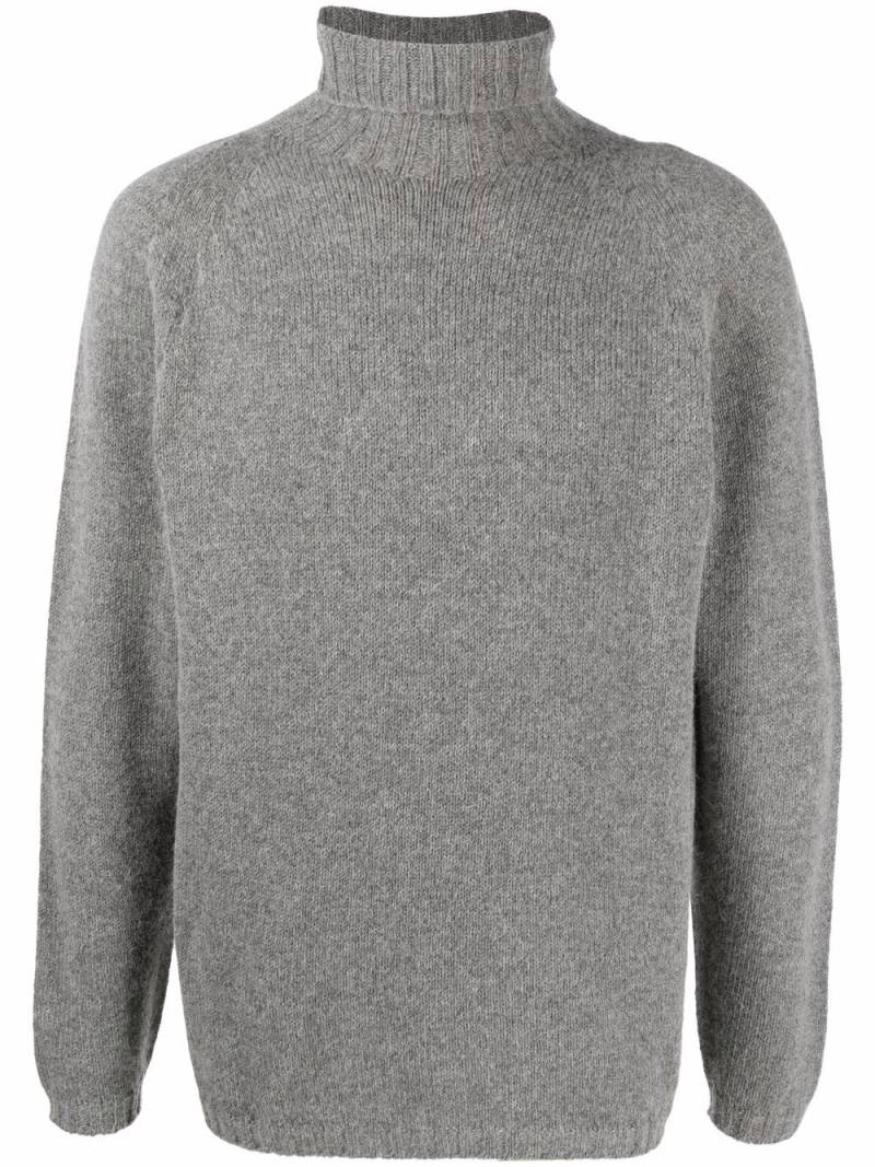 Lardini roll-neck wool-blend jumper - Grey von Lardini