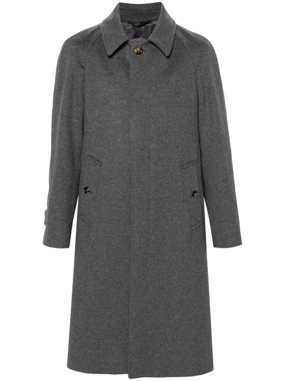 Lardini single-breasted virgin-wool coat - Grey von Lardini