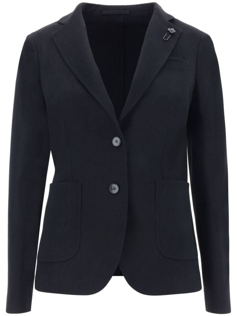 Lardini single-breasted blazer - Black von Lardini