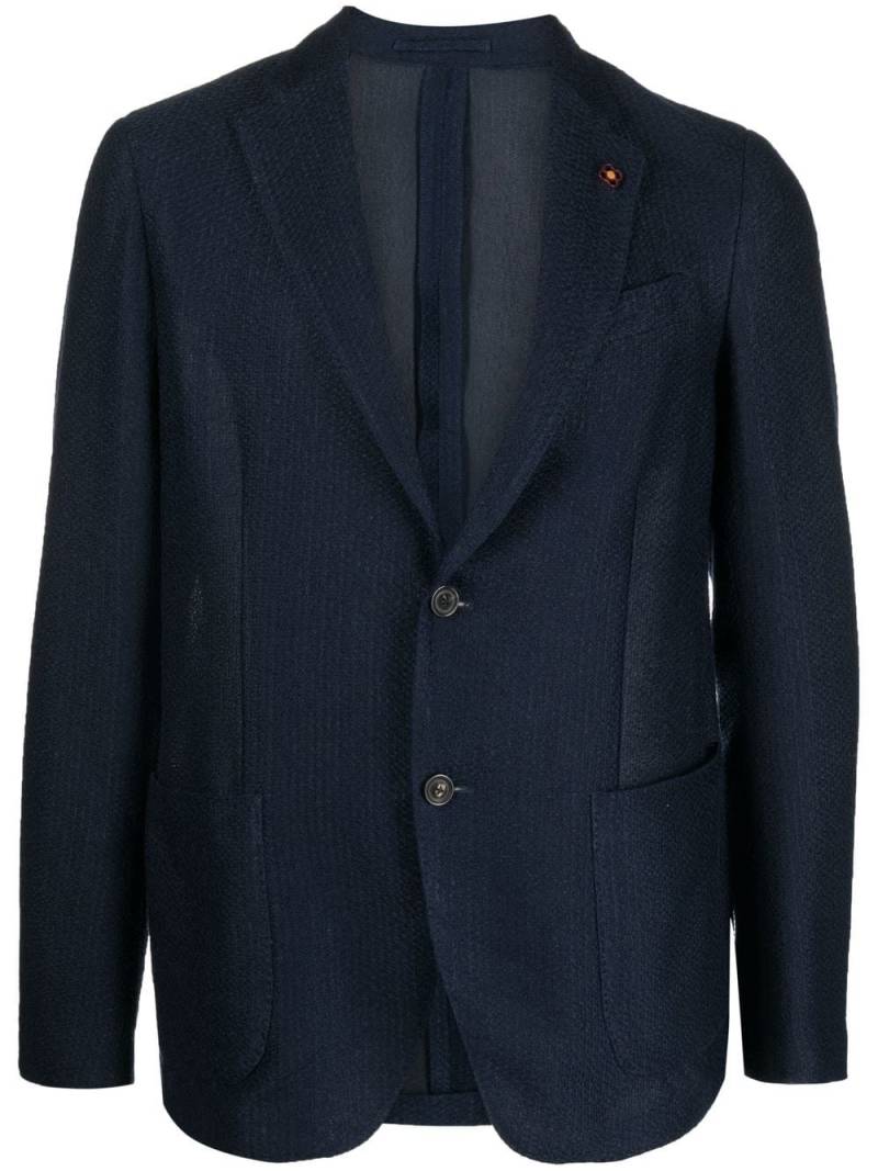 Lardini single-breasted blazer - Blue von Lardini