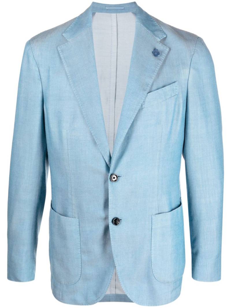 Lardini single-breasted blazer - Blue von Lardini