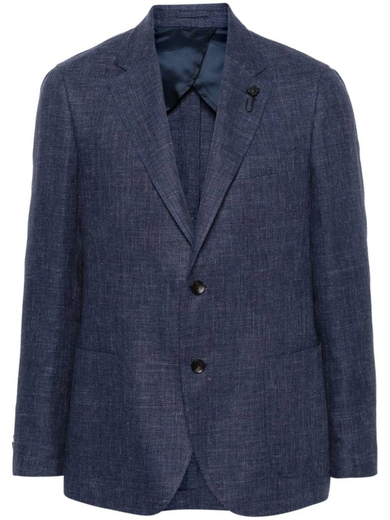 Lardini single-breasted blazer - Blue von Lardini