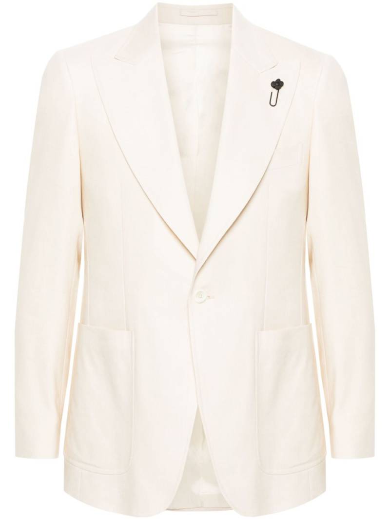 Lardini single-breasted blazer - Neutrals von Lardini