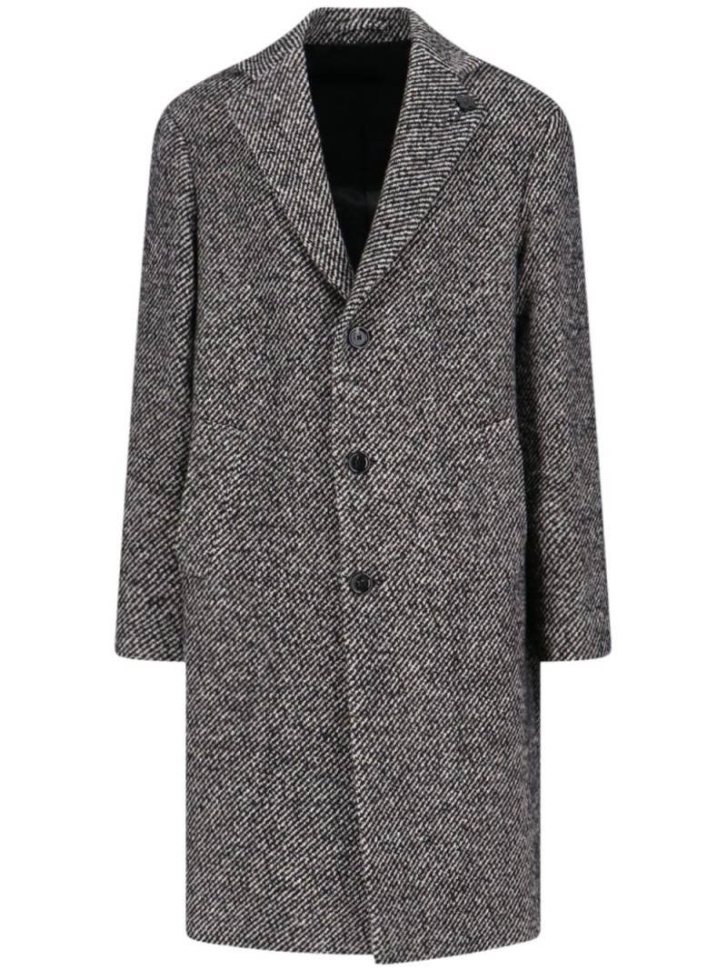 Lardini single-breasted coat - Black von Lardini