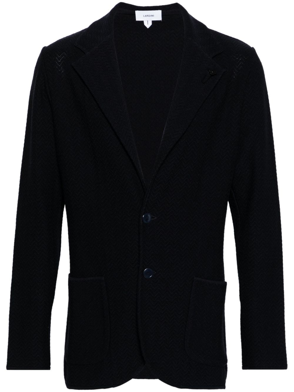 Lardini single-breasted knitted blazer - Blue von Lardini