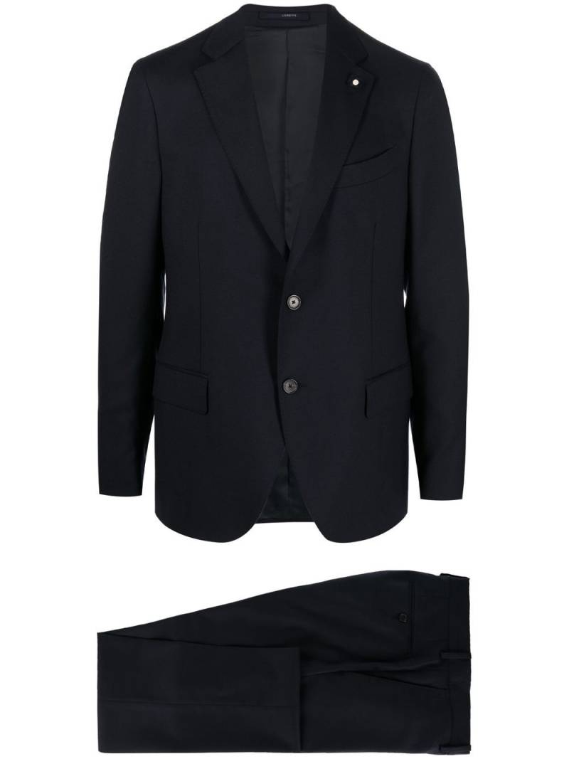 Lardini single-breasted slim-cut suit - Blue von Lardini