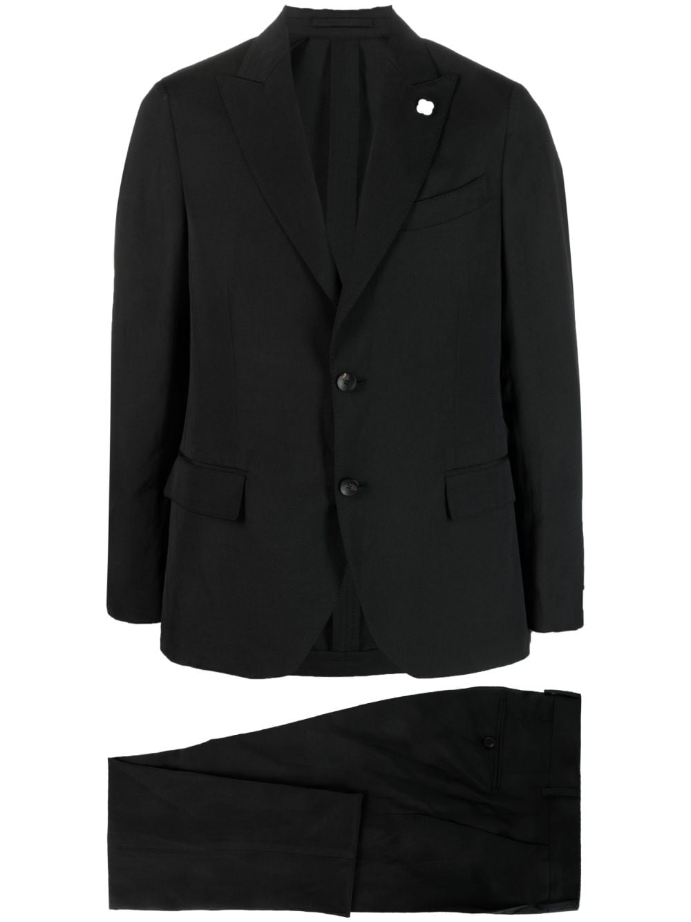 Lardini single-breasted suit - Black von Lardini