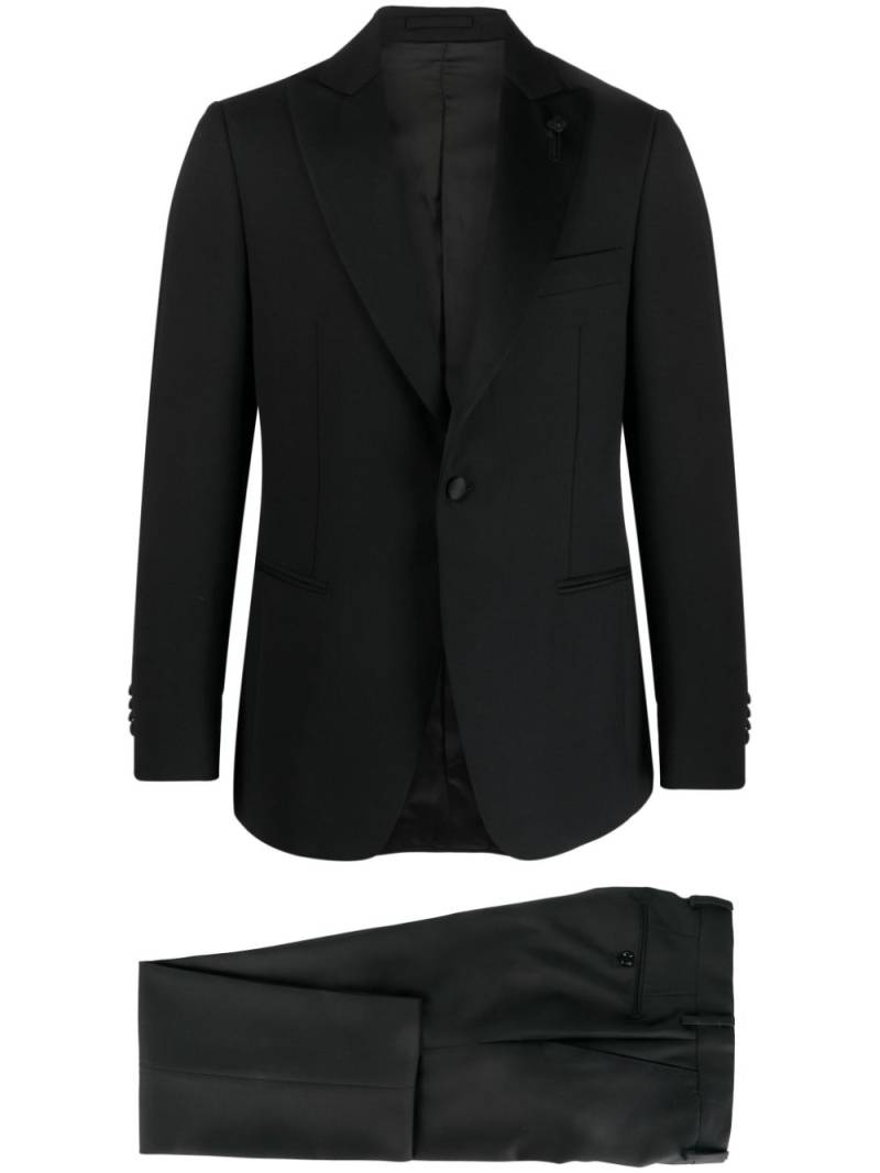 Lardini single-breasted suit - Black von Lardini