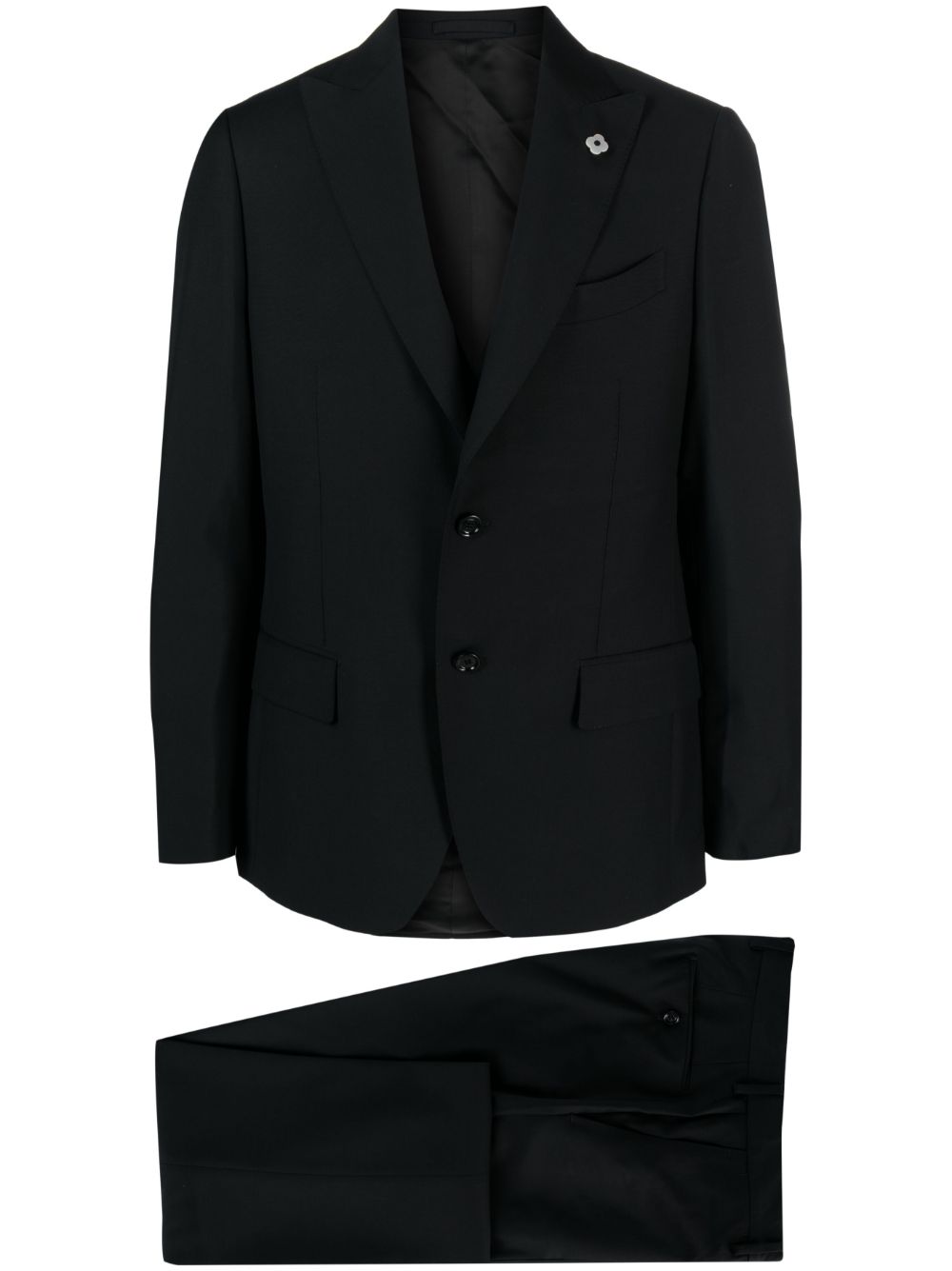 Lardini single-breasted suit - Black von Lardini