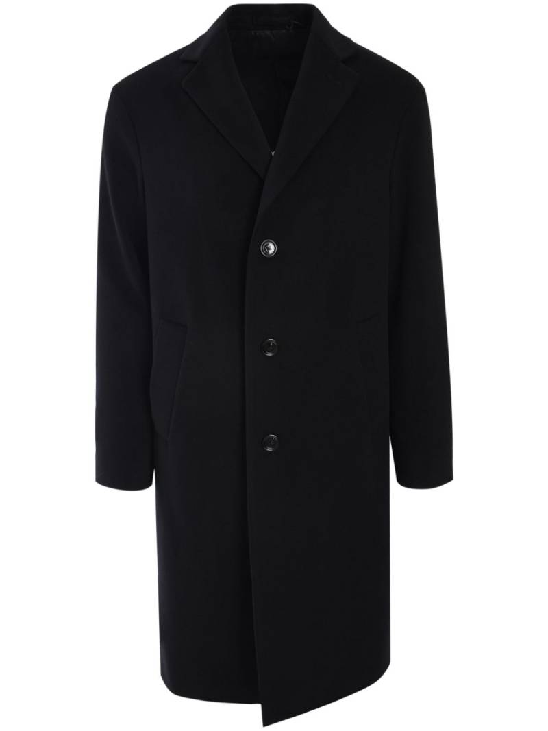 Lardini single-breasted wool coat - Black von Lardini