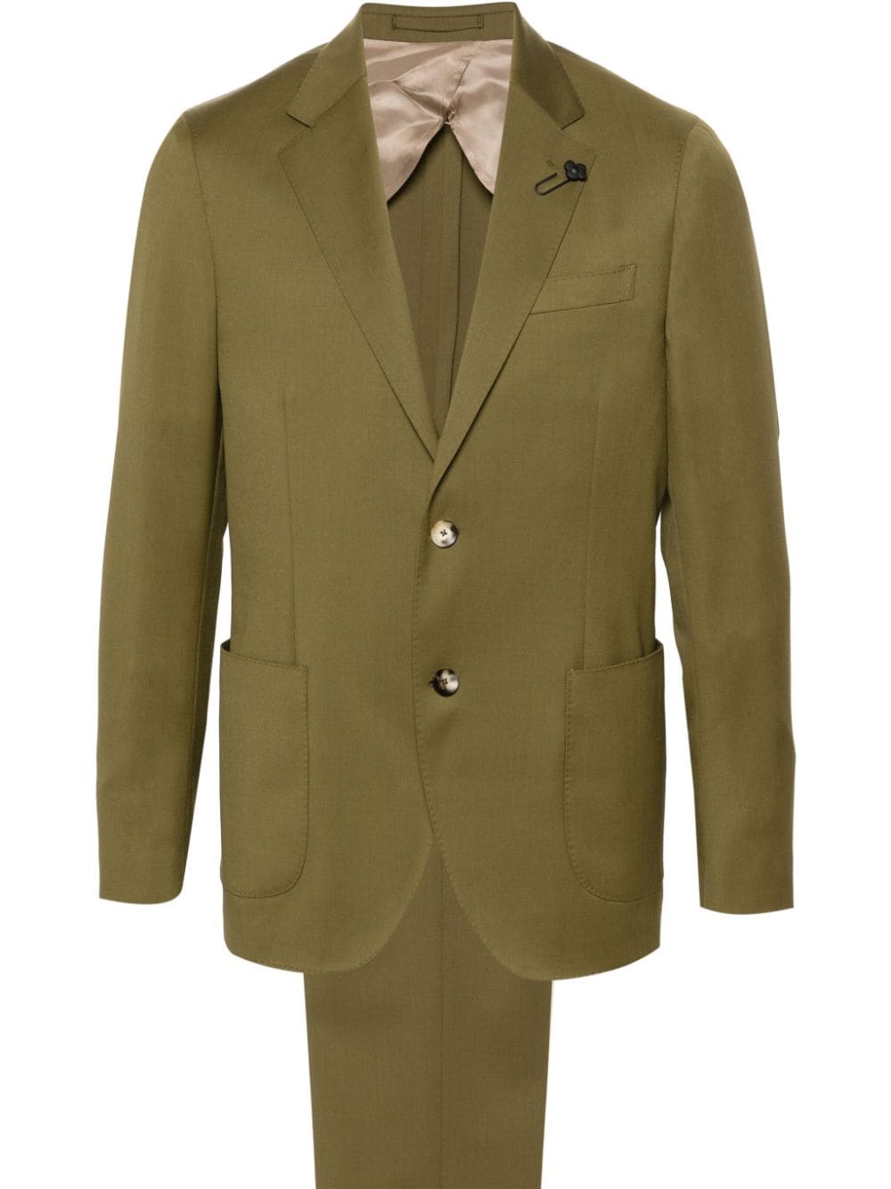 Lardini single-breasted wool suit - Green von Lardini