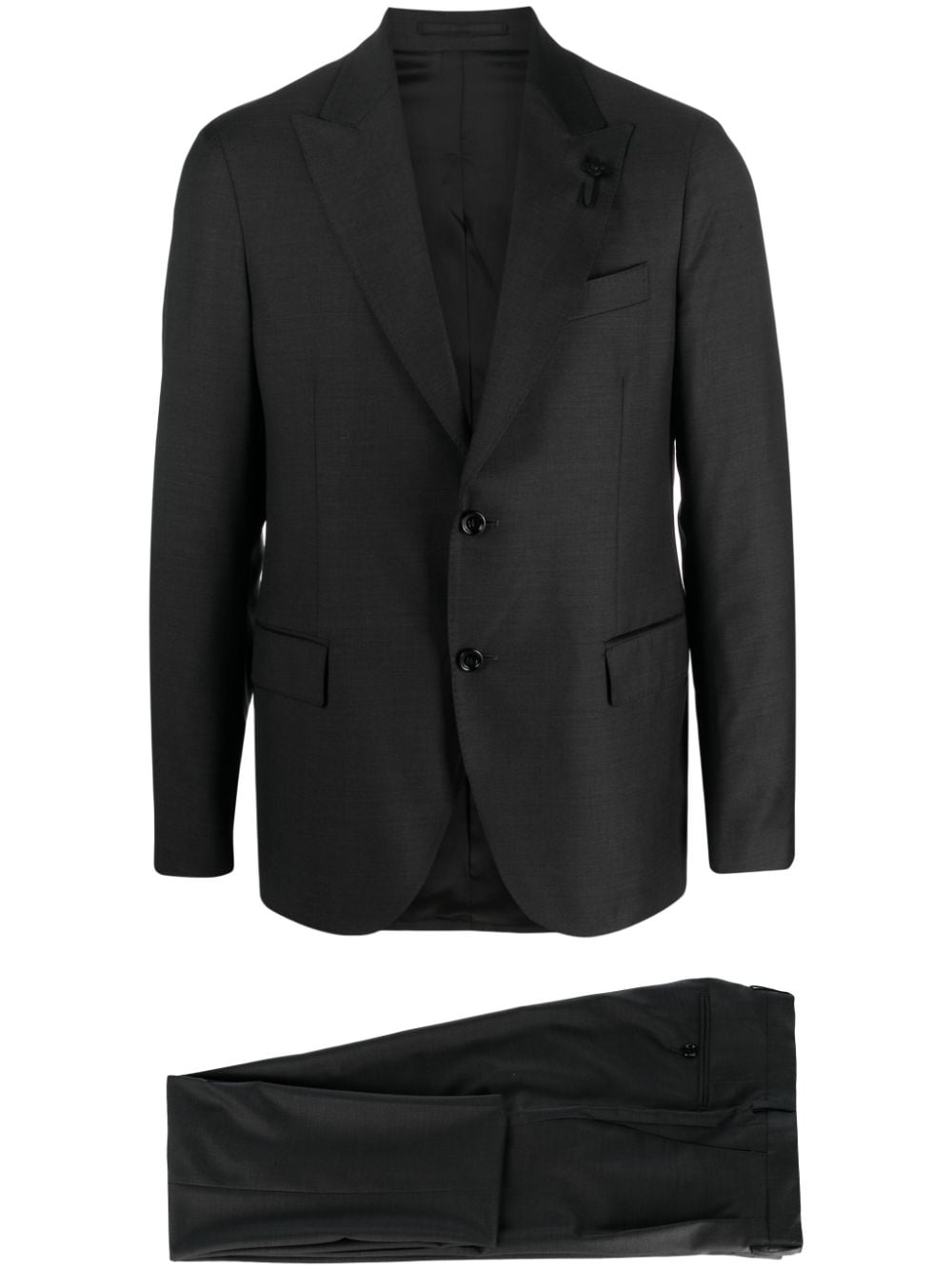 Lardini single-breasted wool suit - Grey von Lardini