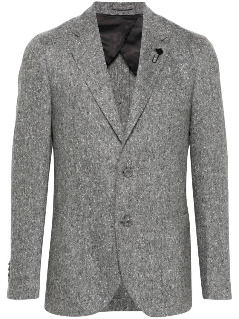 Lardini speckled-effect blazer - Grey von Lardini