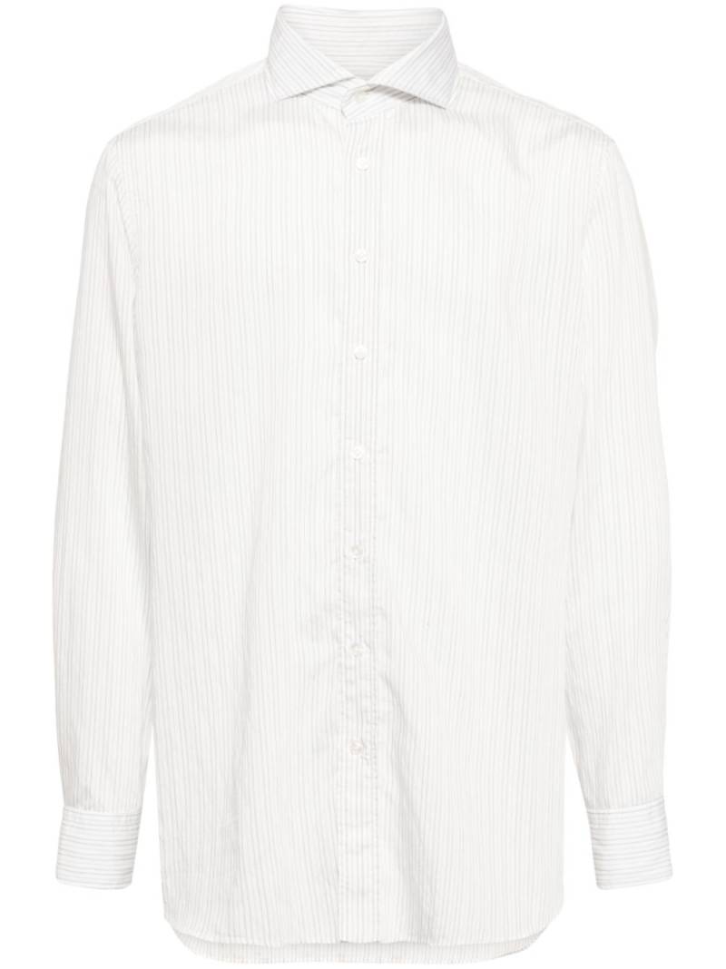 Lardini striped button-up shirt - White von Lardini