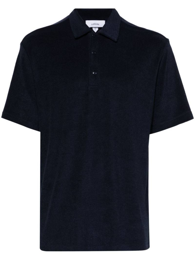 Lardini towelling polo shirt - Blue von Lardini