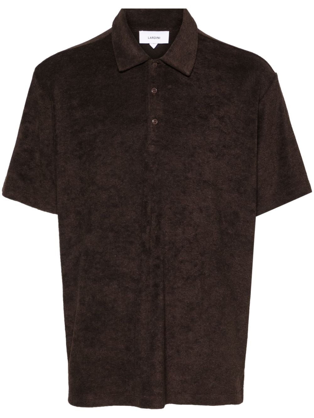 Lardini towelling polo shirt - Brown von Lardini