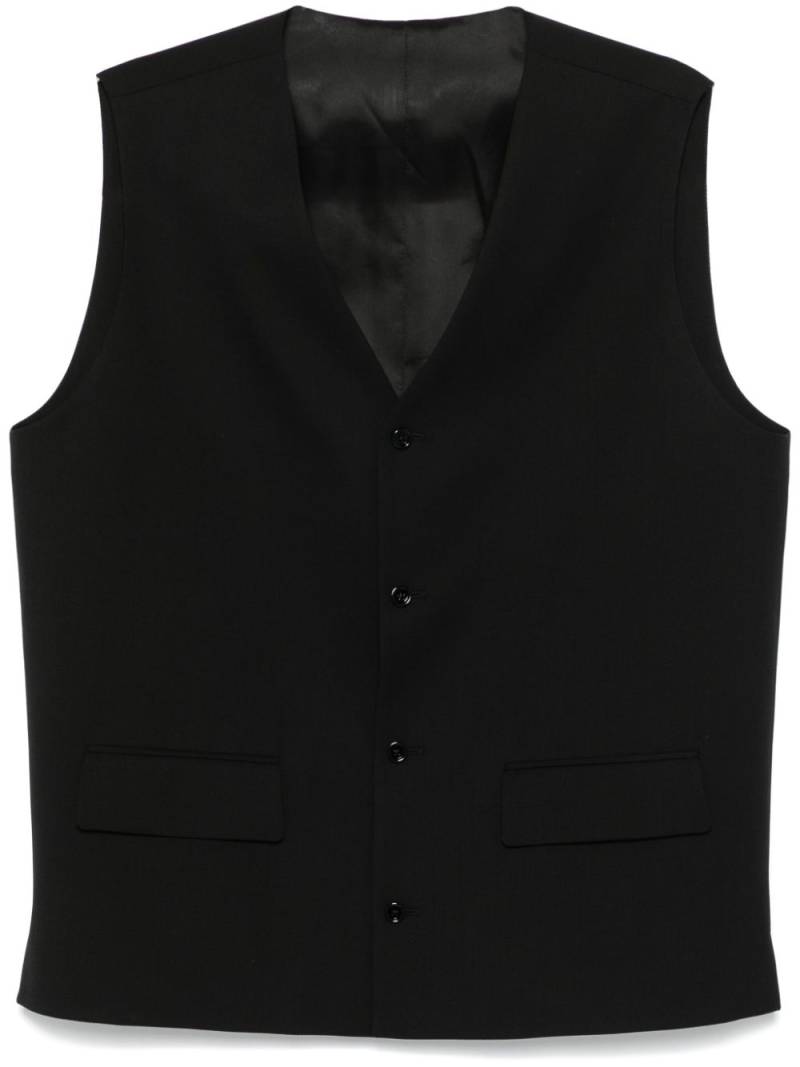 Lardini twill-weave waistcoat - Black von Lardini