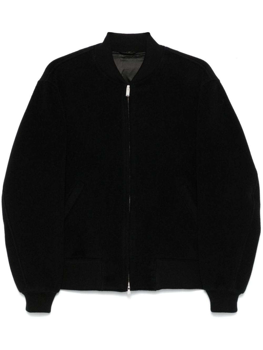 Lardini virgin wool bomber jacket - Black von Lardini