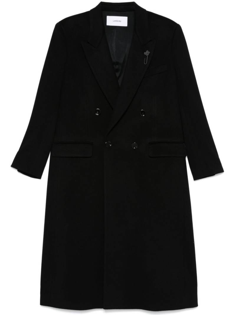 Lardini virgin wool coat - Black von Lardini