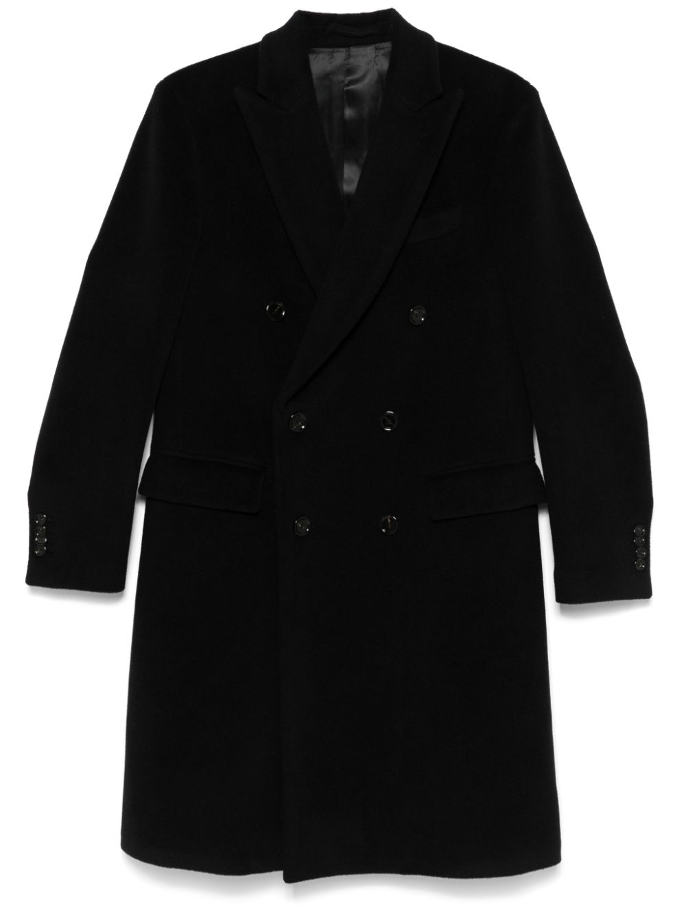 Lardini virgin wool coat - Black von Lardini