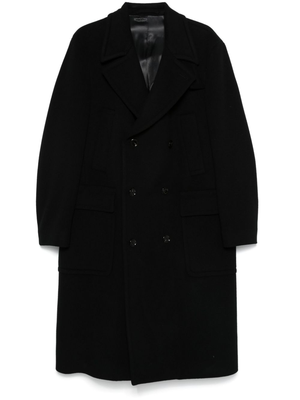 Lardini virgin wool coat - Black von Lardini