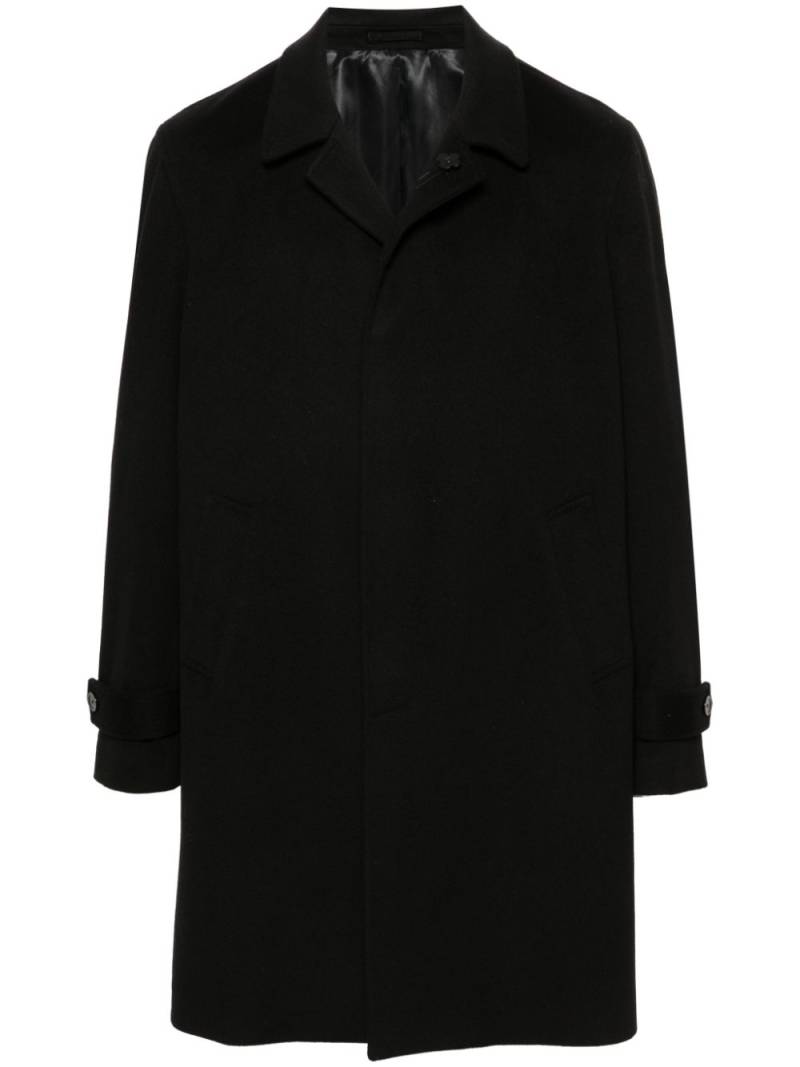 Lardini virgin-wool single-breasted coat - Black von Lardini