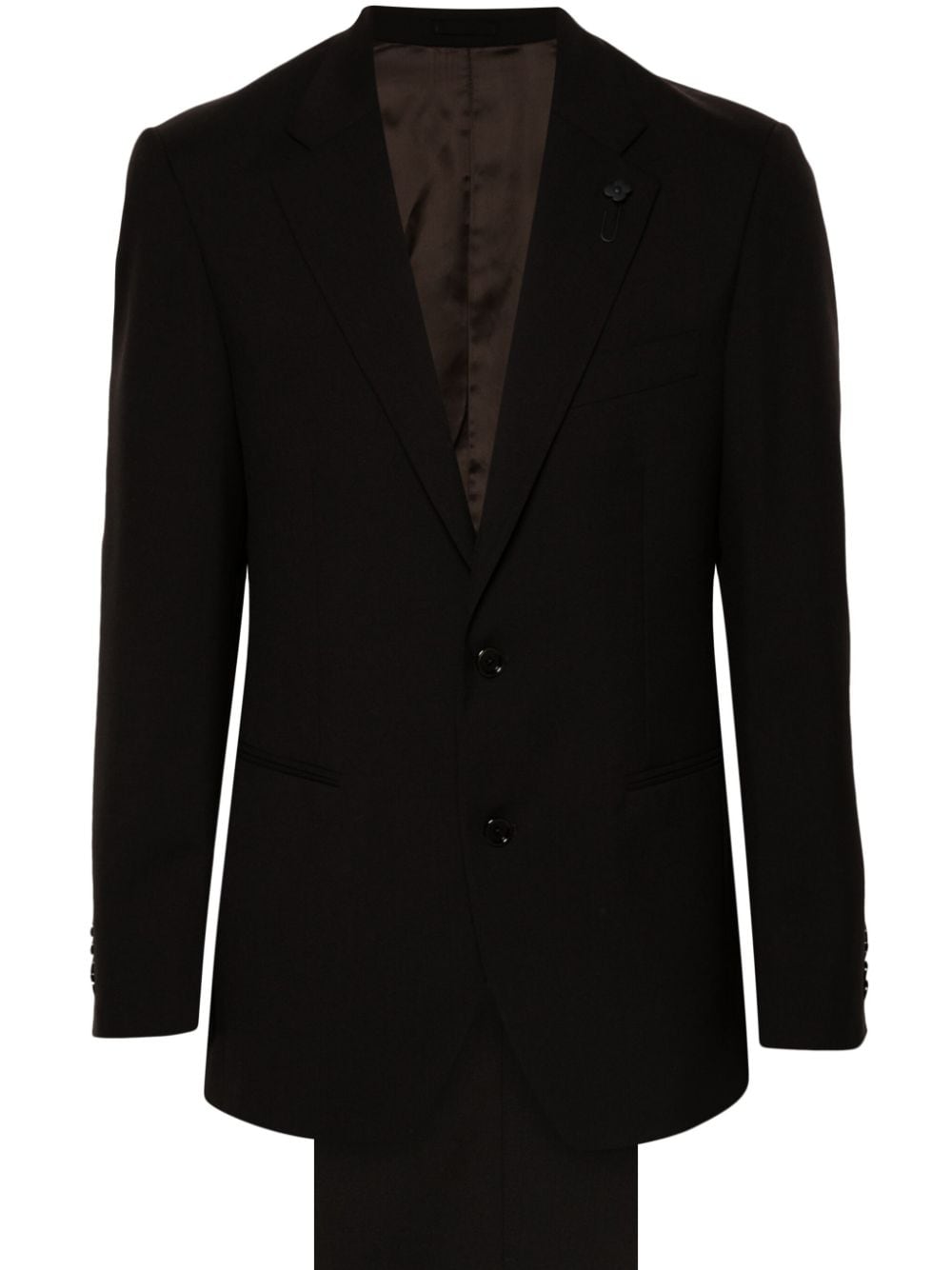 Lardini virgin wool suit - Black von Lardini