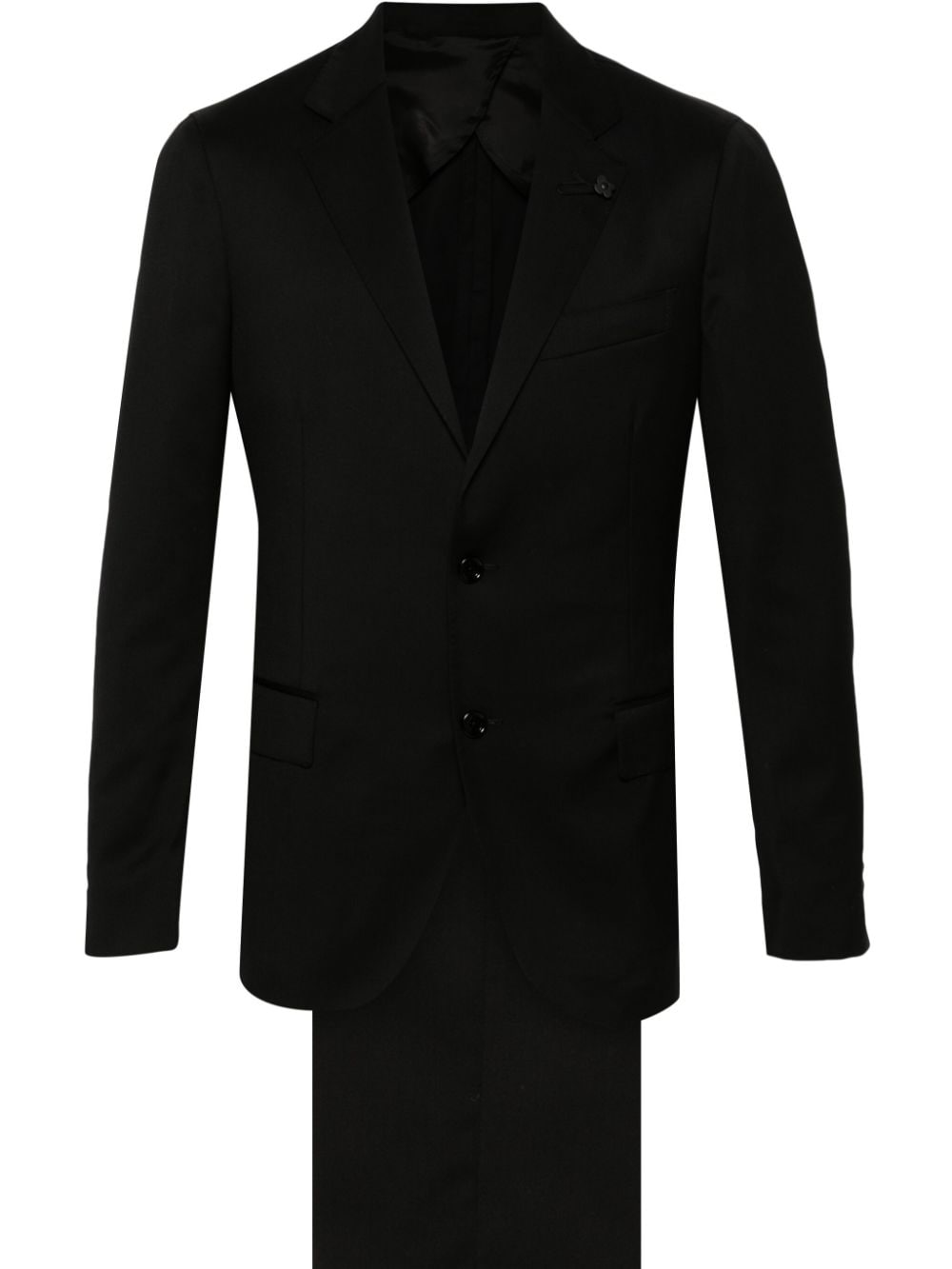 Lardini virgin wool suit - Black von Lardini