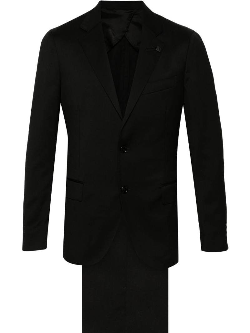 Lardini virgin wool suit - Black von Lardini