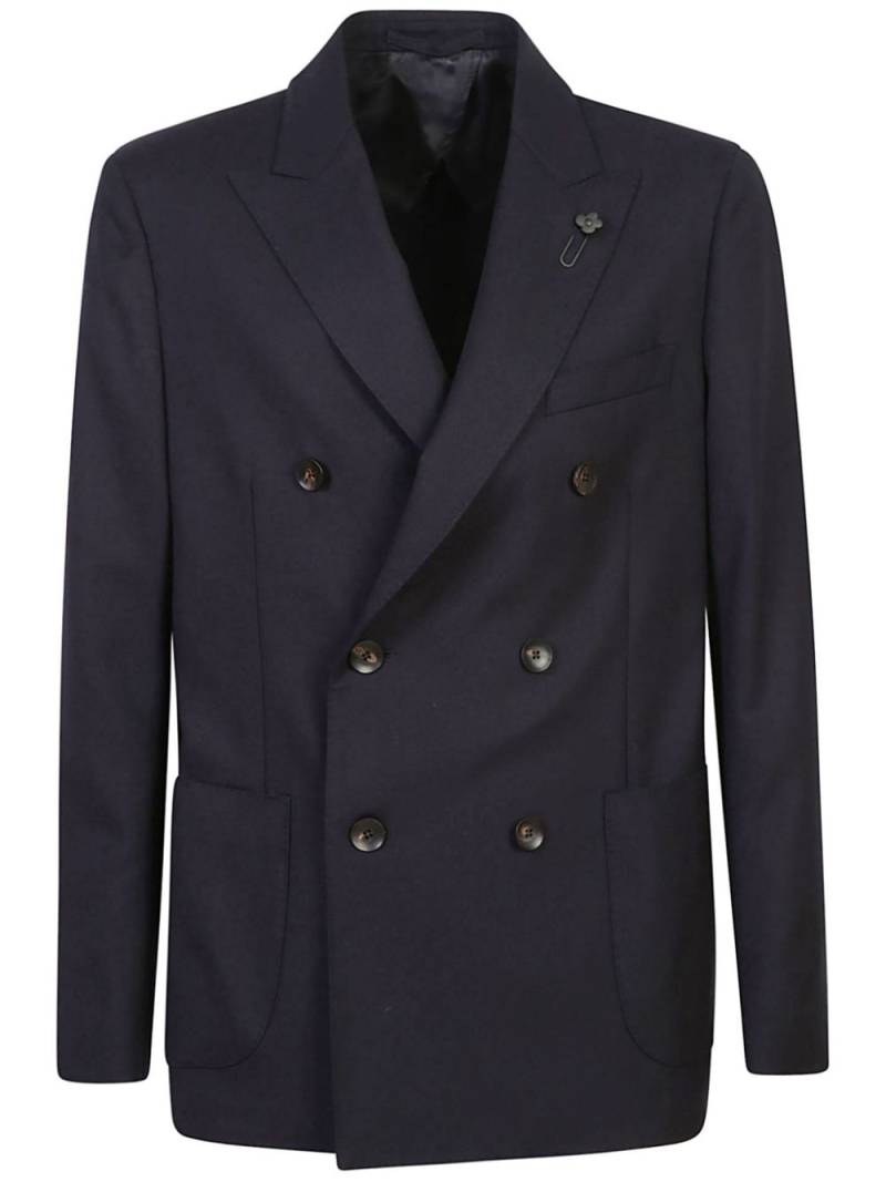 Lardini wool blazer - Black von Lardini