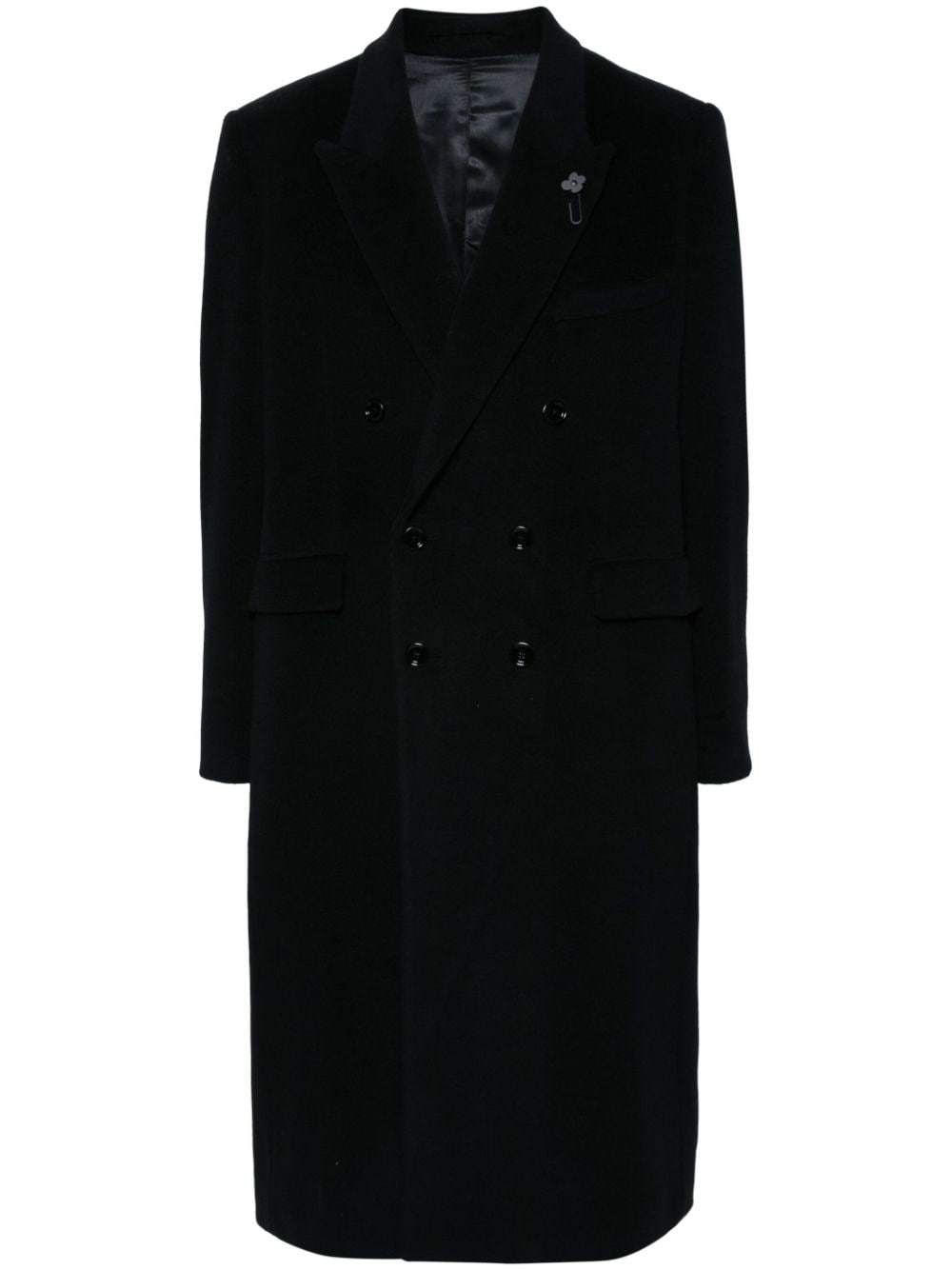 Lardini wool coat - Black von Lardini