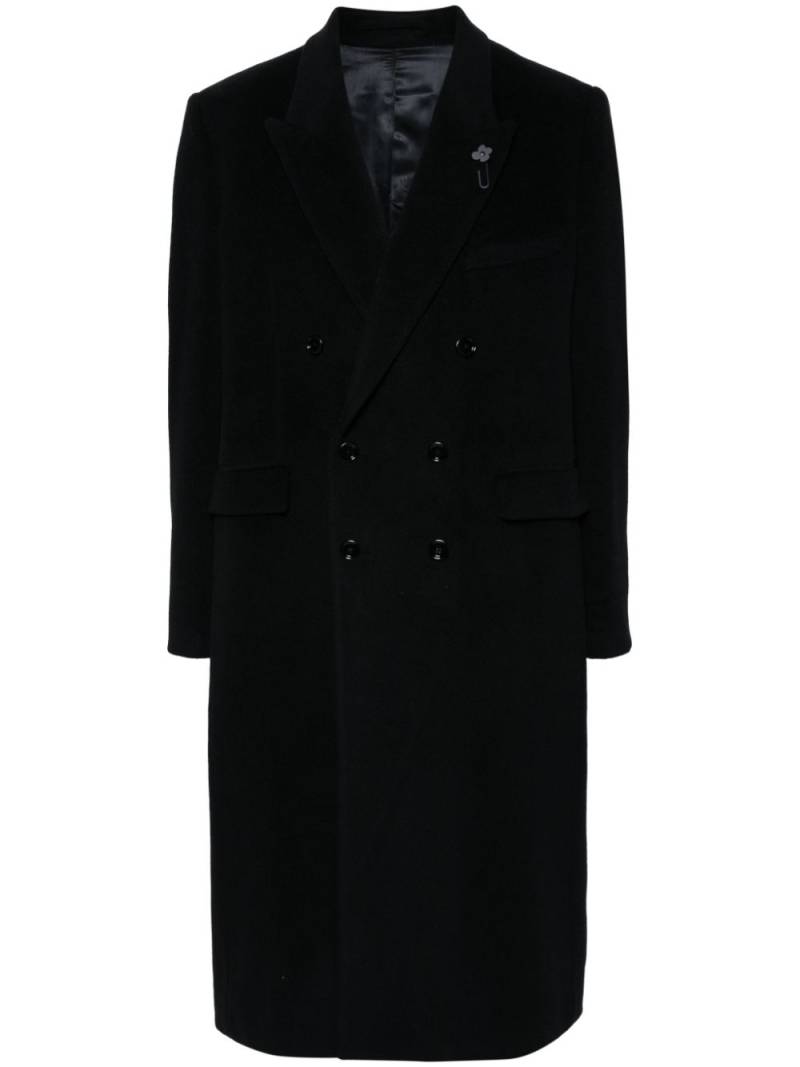 Lardini wool coat - Black von Lardini