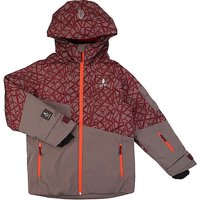 LARIX Kinder Skijacke dunkelrot | 140 von Larix