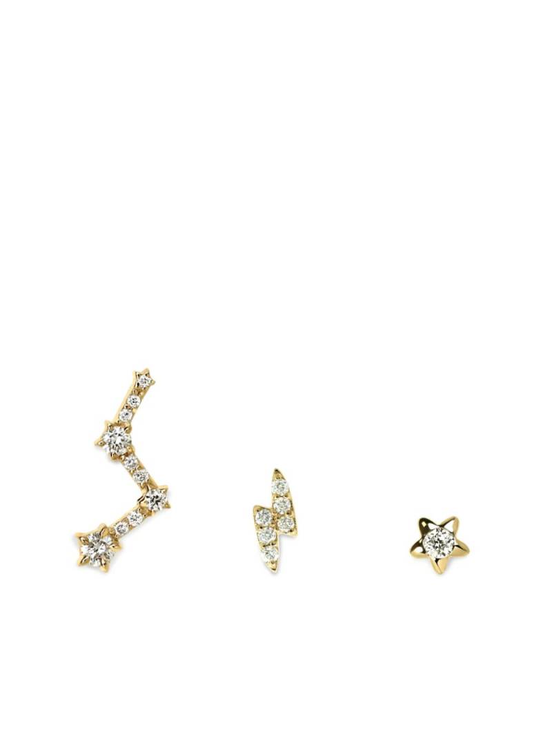 Lark & Berry 14k yellow gold Rockstar diamond earrings von Lark & Berry