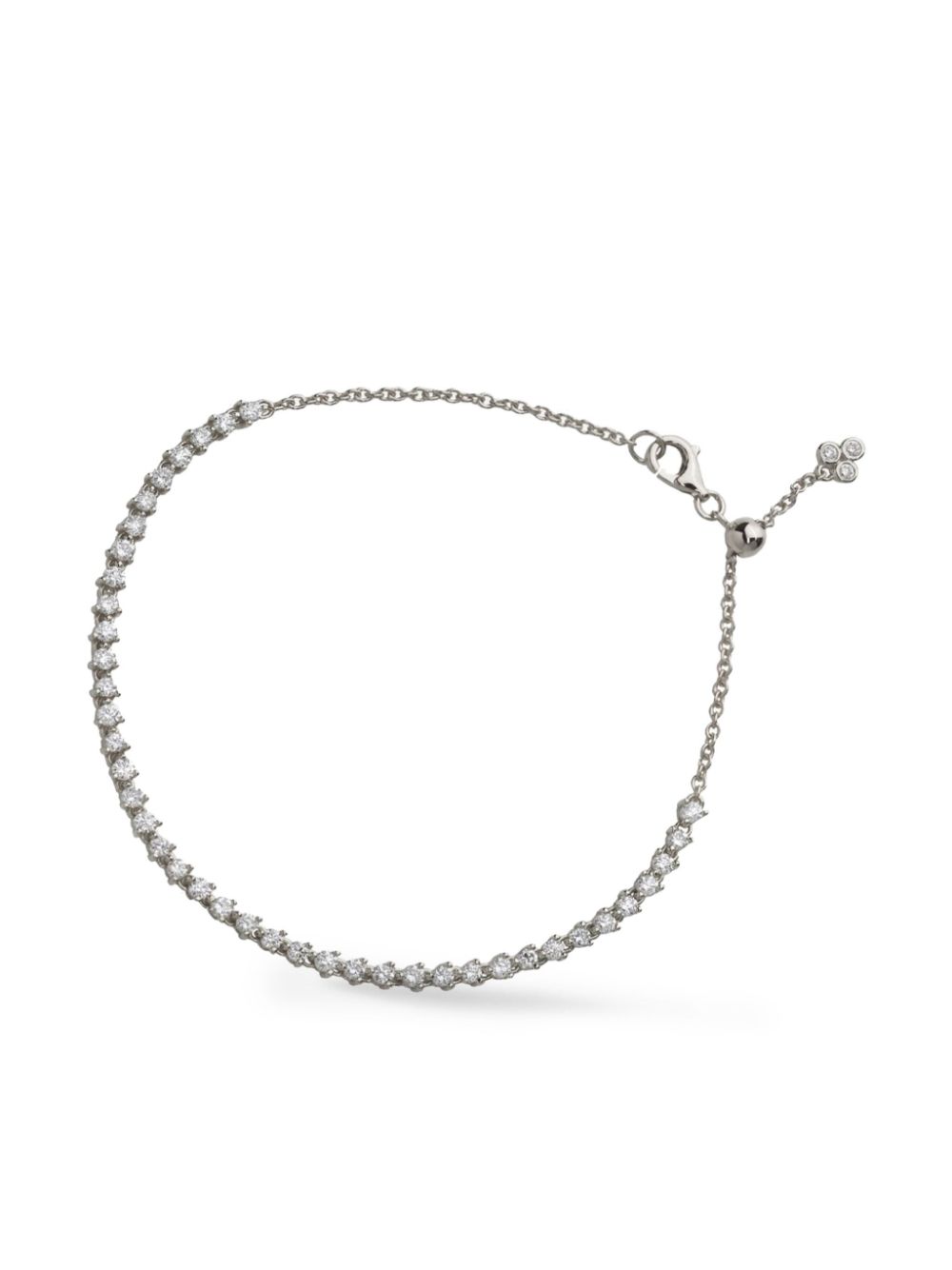 Lark & Berry 14kt white gold Modernist tennis bracelet - Silver von Lark & Berry