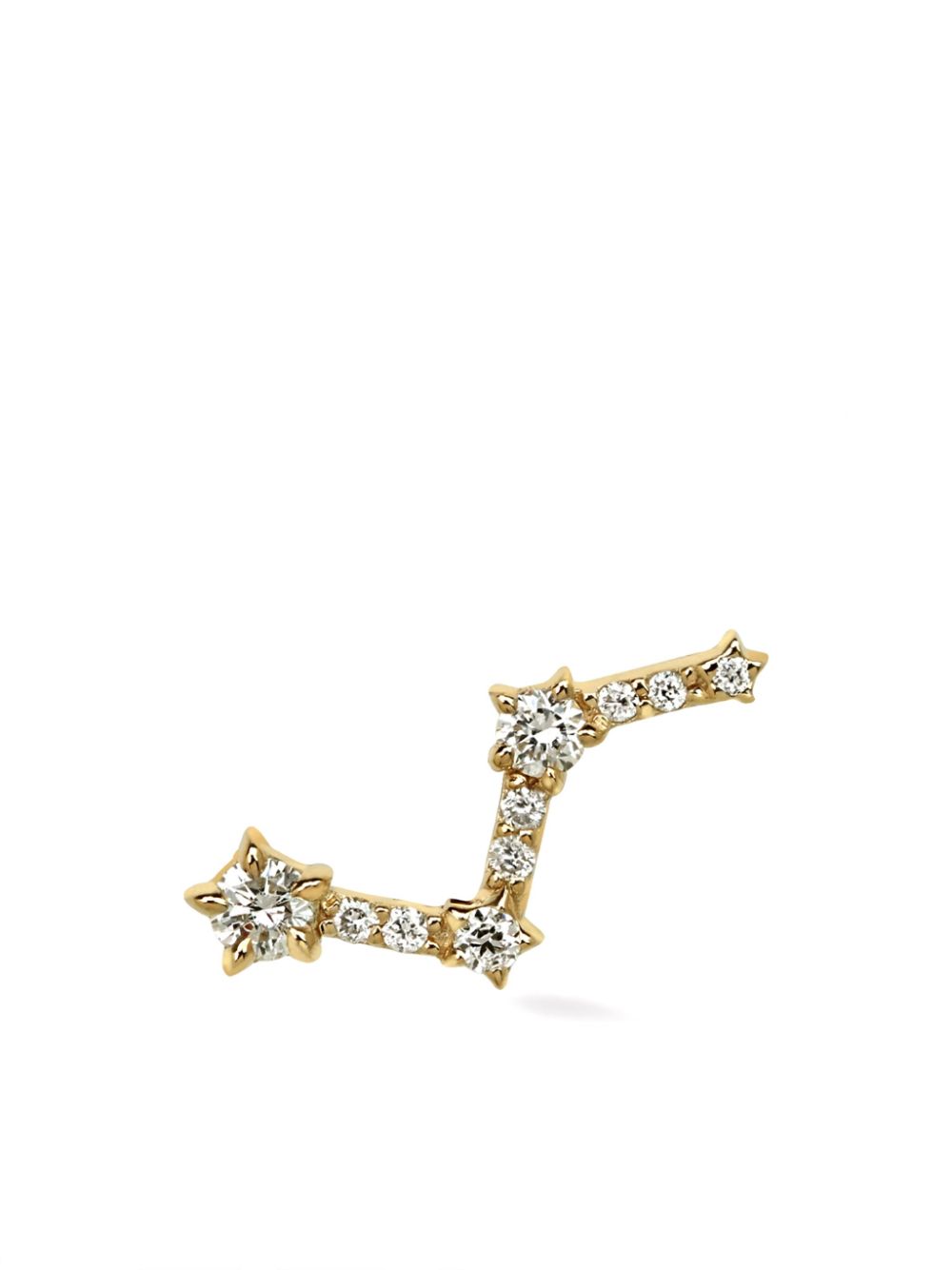 Lark & Berry 14kt yellow gold Constellation diamond stud earring von Lark & Berry