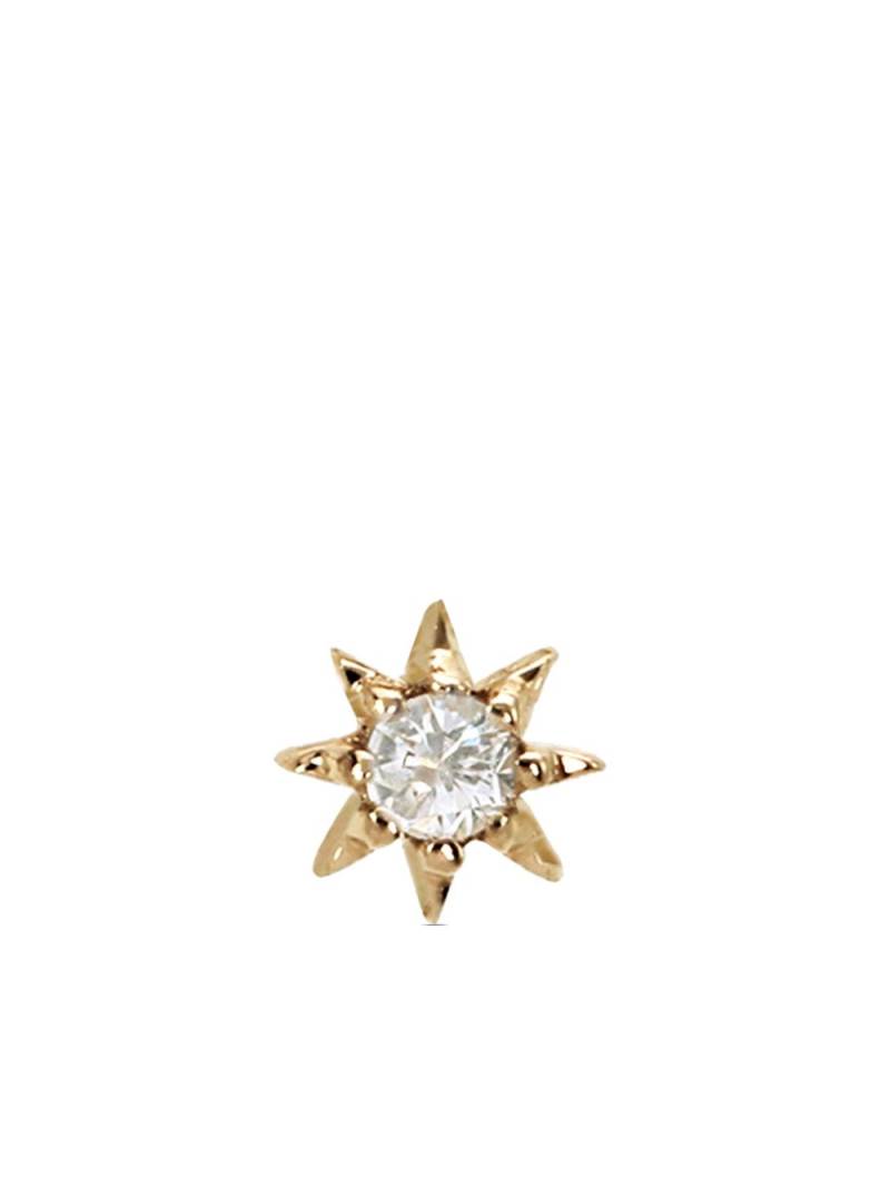 Lark & Berry 14kt yellow gold Interstellar Starburst diamond earring von Lark & Berry