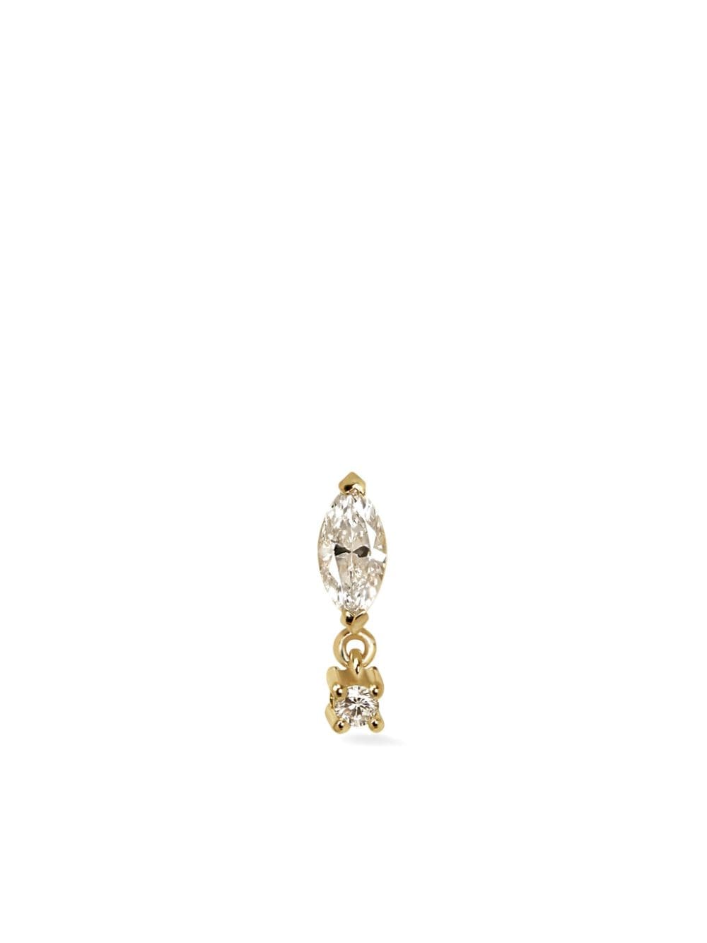 Lark & Berry 14kt yellow gold Quiet Luxury diamond drop earring von Lark & Berry