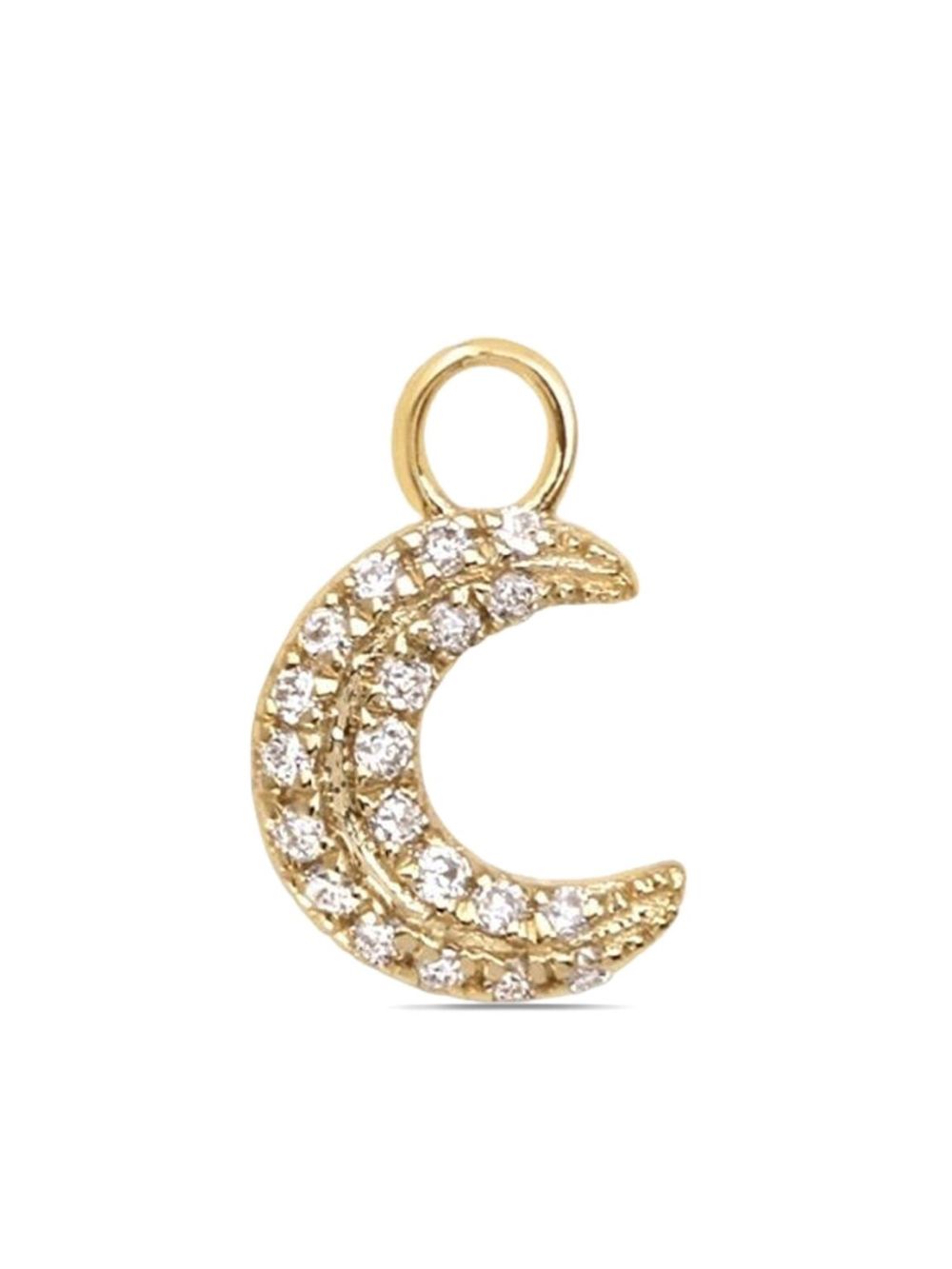 Lark & Berry 9kt yellow gold Marvelous Moon diamond charm von Lark & Berry